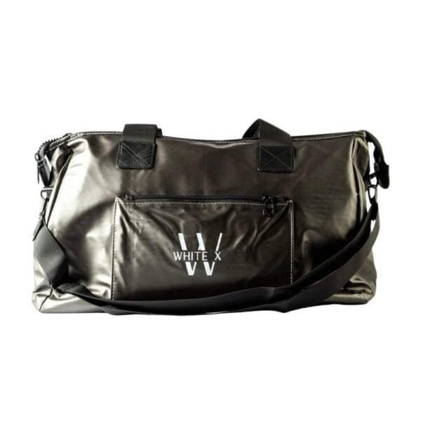 LIGHT CHROME WATER PROOF NYLON DUFFEL BAG SIZE 48