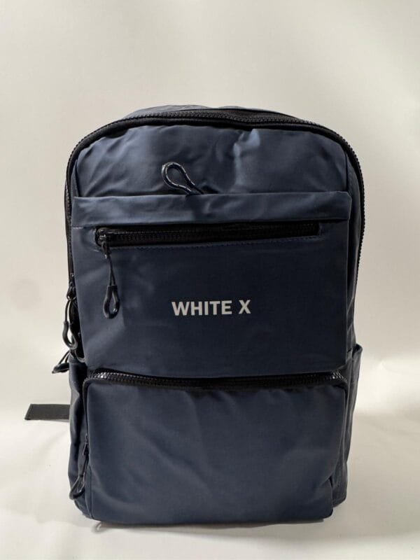 BLUE BACKPACK DOUBLE ZIPPER